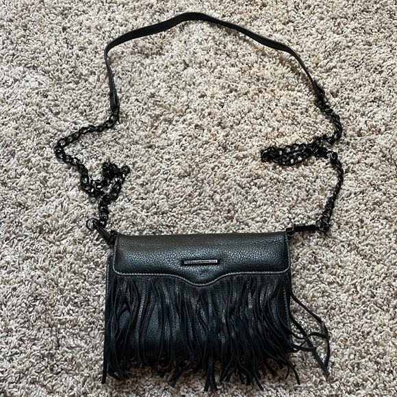 Rebecca Minkoff Phone Case Fringe Cross Body Purse - Picture 1 of 6